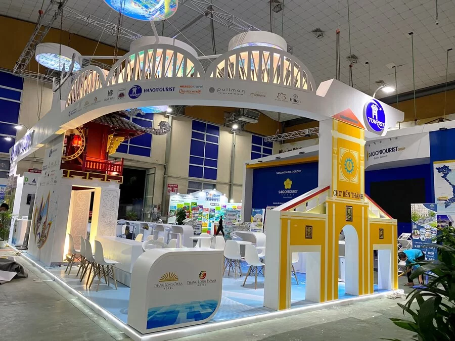Thiết kế thi công gian hàng Hanoi Tourist ở triển lãm VITM 2022