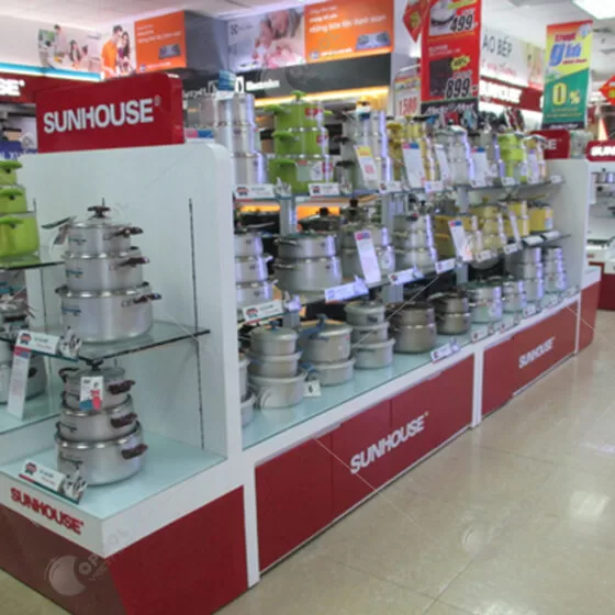 Thi công lắp đặt showroom Sunhouse 